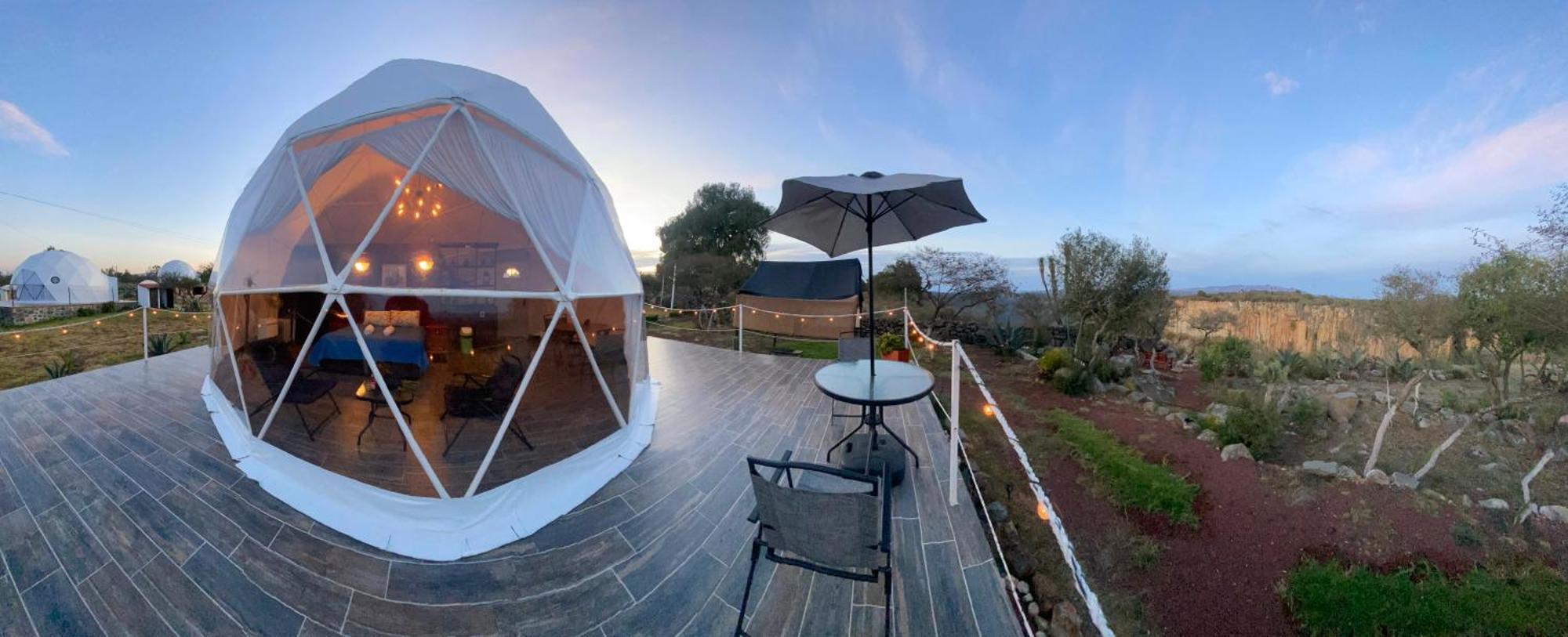 Hotel El Gato Glamping Con Vista A Prismas Basalticos Huasca de Ocampo Exterior foto